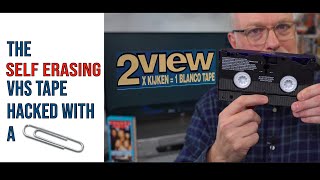 2View The SelfErasing VHS tape hacked with a paperclip [upl. by Eartnoed196]