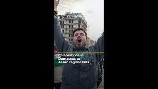 Celebrations in Damascus as Assad regime falls  AJ shorts [upl. by Apurk]