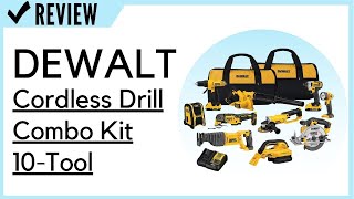 DEWALT 20V Max Cordless Drill Combo Kit 10Tool DCK1020D2 Review [upl. by Nilatak]