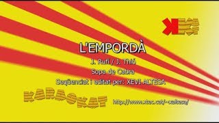 LEmpordà  SOPA DE CABRA  Karaoke en català  KARAOKAT [upl. by Aynav]