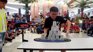 Individual Cycle Sport Stacking World Record 4753 Chan Keng Ian [upl. by Manuel678]