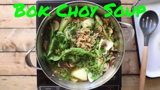 Ginger Garlic Noodle Soup with Bok Choy [upl. by Fanning834]