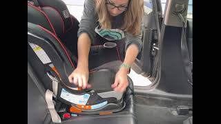 How to Install Graco Extend2Fit convertible seat forward facing with lower anchors LATCH [upl. by Tarttan53]