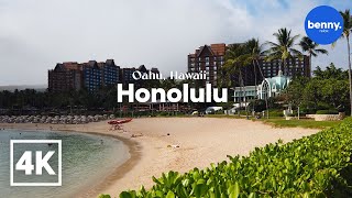 4K Hawaii Beach Lagoons Walking Tour  Ko Olina [upl. by Amoreta]