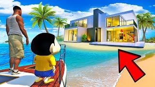 SHINCHAN AND FRANKLIN BUYING LUXURIOUS ISLAND MANSION GTA 5 [upl. by Gore]