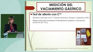 Gastroparesia Novedades diagnósticas y terapéuticas Dra Ángeles Pérez Aísa [upl. by Epoillac]