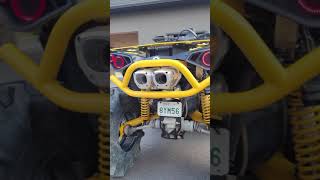 Canam Renegade XMR Walkaround RJWC Dual APX Exhaust Neutrino 20 lights 31quot EFX Motohavocs [upl. by Wenoa143]