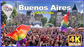 【4K】GAY PRIDE in Buenos Aires Argentina 4k video Travel vlog [upl. by Leesa104]