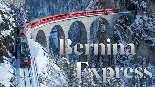 Bernina Express  Trenino Rosso Italy  4K [upl. by Narhet]