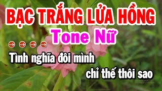 Karaoke Bạc Trắng Lửa Hồng Tone Nữ Nhạc Sống Bolero Mới Dễ Hát Nhất  Karaoke Tuyển Chọn [upl. by Mandelbaum]