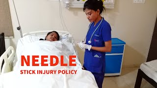 Needle Stick Injury Policy I Needle Stick Injury Management in Hospitals I NABH Policyamp SOP [upl. by Tound]