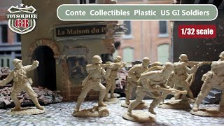 Conte Collectibles Plastic US GI Soldiers 132 scale [upl. by Nerac]