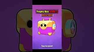 TROPHY BOX LEVEL 3 MEGA BOX Opening 🎁 brawlstars shorts [upl. by Madelin]