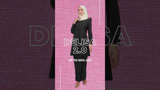 Delisa Kurung Riau 20💖delisa kurung malaysia trending dress carlanisa muslimah clothing [upl. by Kinnard]