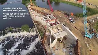 Knottingley Hydropower Construction Video [upl. by Arriat]