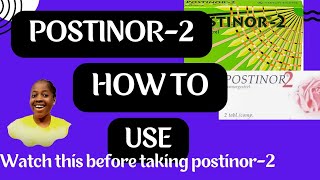 How do I use postinor2 [upl. by Tirma]