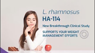 L rhamnosus HA114 probiotic strain to support weight management efforts [upl. by Idolem848]