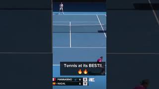 Mannarino vs Rafa at australianopen 2022rafaelnadalmannarinoaustralianopensports trendingtennis [upl. by Kamila]