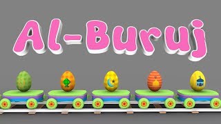 Animation 3D Juz Amma Al Buruj For Children Memories with Battar Trains Hijaiyah  Abata Channel [upl. by Alvie]