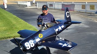 GIANT F8F BEARCAT FIRST FLIGHTYIKES [upl. by Kung]