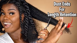 How to Trim and Dust Your Natural Hair at Home [upl. by Purcell]