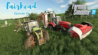 Fairhead Ep25 The cows ate all the grass time to get more fs22 [upl. by Innig367]