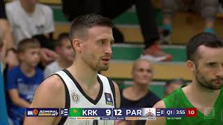 AdmiralBet ABA League 202324 Round 2 match Krka  Partizan Mozzart Bet 8102023 [upl. by Tertius]