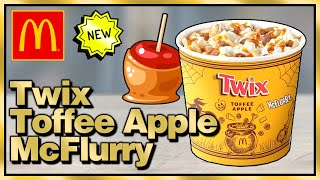 McDonalds Twix Toffee Apple McFlurry Review [upl. by Gillette]