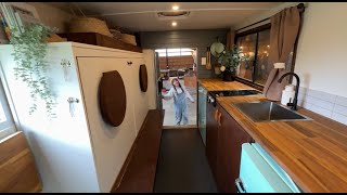 FULL TOUR  box truck tiny home conversion [upl. by Hsirt]