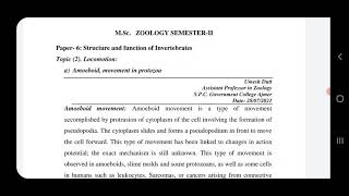 MSc Semi II Paper 6 Structure and Function of Invertebrates [upl. by Anilac]