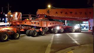 GE Turbine Heavy Haul Through Vero Beach FL [upl. by Girand554]