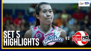 CIGNAL vs CREAMLINE  SET 5 GAME HIGHLIGHTS  2024 PVL REINFORCED CONFERENCE  SEPTEMBER 12 2024 [upl. by Hanoy977]