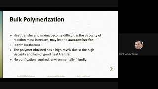 Autoacceleration in bulk polymerization [upl. by Uokes]