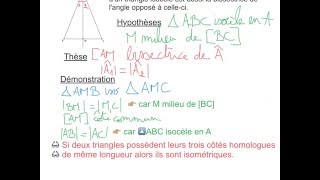 63 Démonstration Exercice cas disométrie des triangles [upl. by Grieve94]