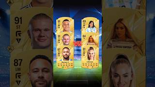 FIFA Neymar jr Team 🆚FIFA ALISHA Team⚽🐐Mbappe HaalandNeymar junior AntonellageorginaAlisha🥵 [upl. by Kella]