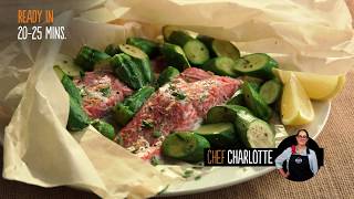 Salmon al Cartoccio Salmon Baked in Parchment Recipe [upl. by Yeclehc635]