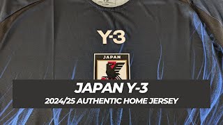 Japan Y3 Authentic Home Jersey  202425 Review [upl. by Tawsha169]