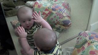 Mirror FIghting Ethan Baby [upl. by Nevla]