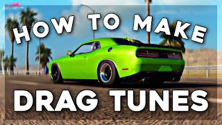 HOW TO MAKE DRAG TUNES  CarX Drift Racing Online [upl. by Tony]