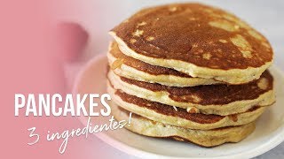 PANCAKES DE AVENA PERFECTOS  SÓLO 3 INGREDIENTES  AUXY [upl. by Eedyak351]