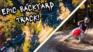 Riding an Epic Backyard Pit Bike Track [upl. by Oidgime]