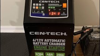 CENTECH battery charger and Portable Jump Starter with Tire Inflator [upl. by Ebenezer]