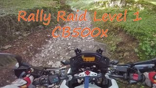 Rally Raid Level 1 CB500x initial impressions [upl. by Nisa]