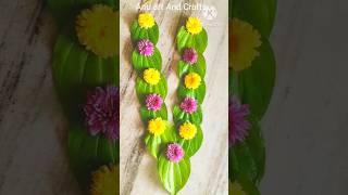 తమలపాకులతో మాల🍃Betel Leaves GarlandShortsBetel Leaf Garland For HanumanBetel leaves GarlandDiy [upl. by Eicats504]