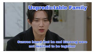 Sunwoo heard that he and Eunsong were not destined to be together  Unpredictable Family 우당탕탕 패밀리 [upl. by Lathrop582]