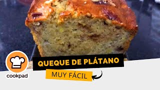 🌟🍌QUEQUE de PLÁTANO🍌🌟 Receta fácil y deliciosa [upl. by Aynad]