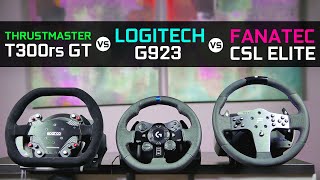 Ultimate Budget Sim Racing Wheel  Logitech G923 vsThrustmaster T3000rs GT vs Fanatec CSL Elite [upl. by Dulcie]