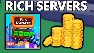 How To Join Rich Servers in PLS Donate  Full Guide [upl. by Dreda]