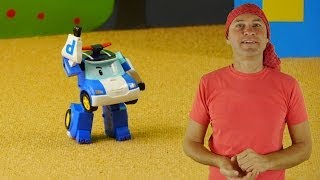 DISCO DANCING TOYS  Robocar Poli Toys SONG [upl. by Rhoads]