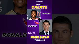 Face Swap Tutorials 🔥 Day 19 photoshoptutorial shortsfeed ronaldo ishowspeed [upl. by Otreblif]